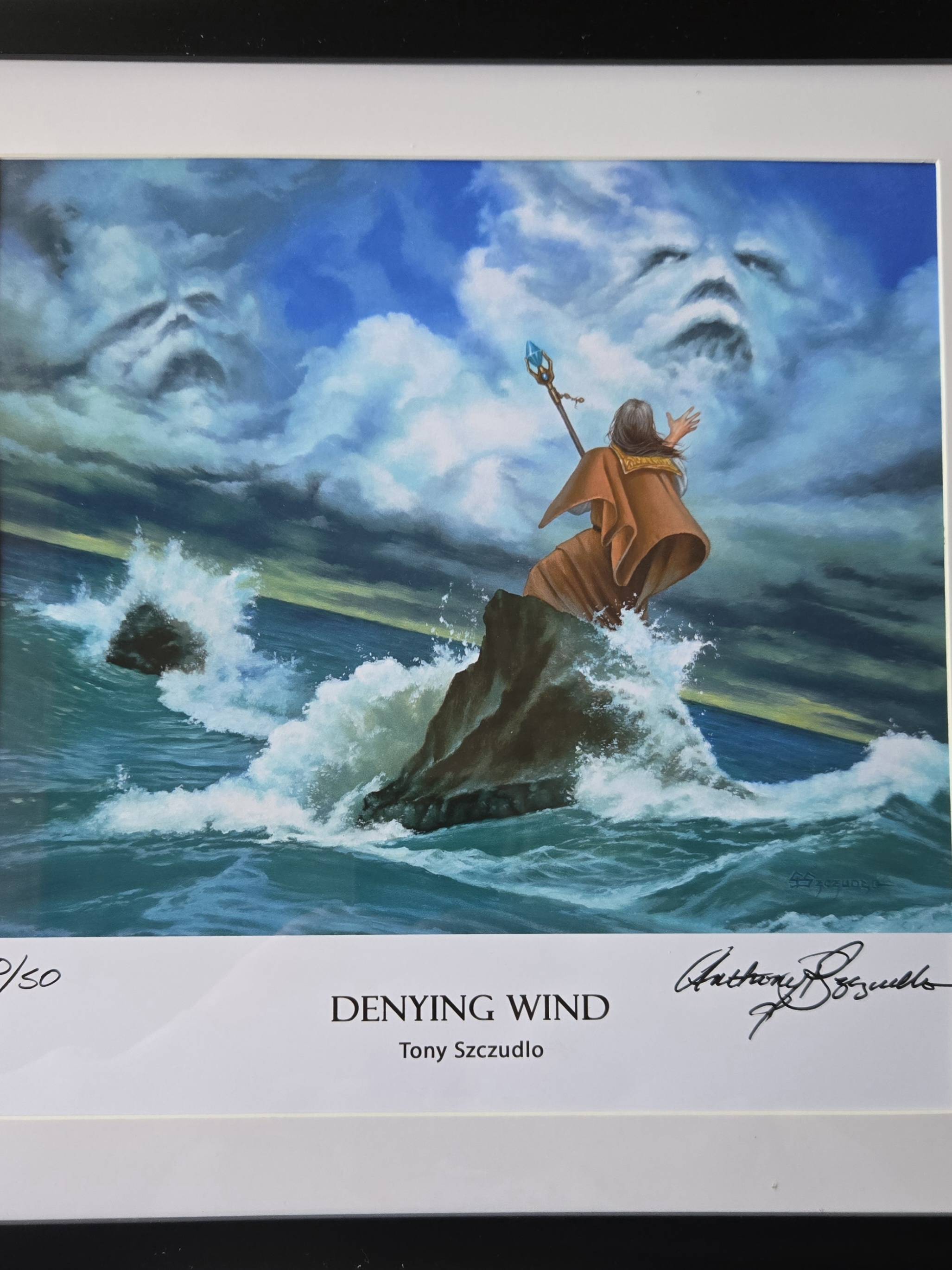 Denying Wind, signed and numbered print by Tony Szczudlo